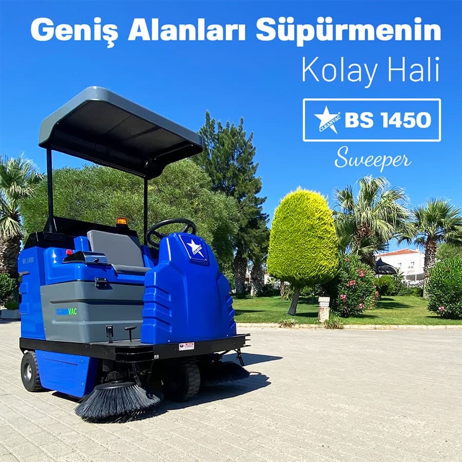 150 Litrelik Dizel Sokak Süpürme Araci Cleanvac DS 1450