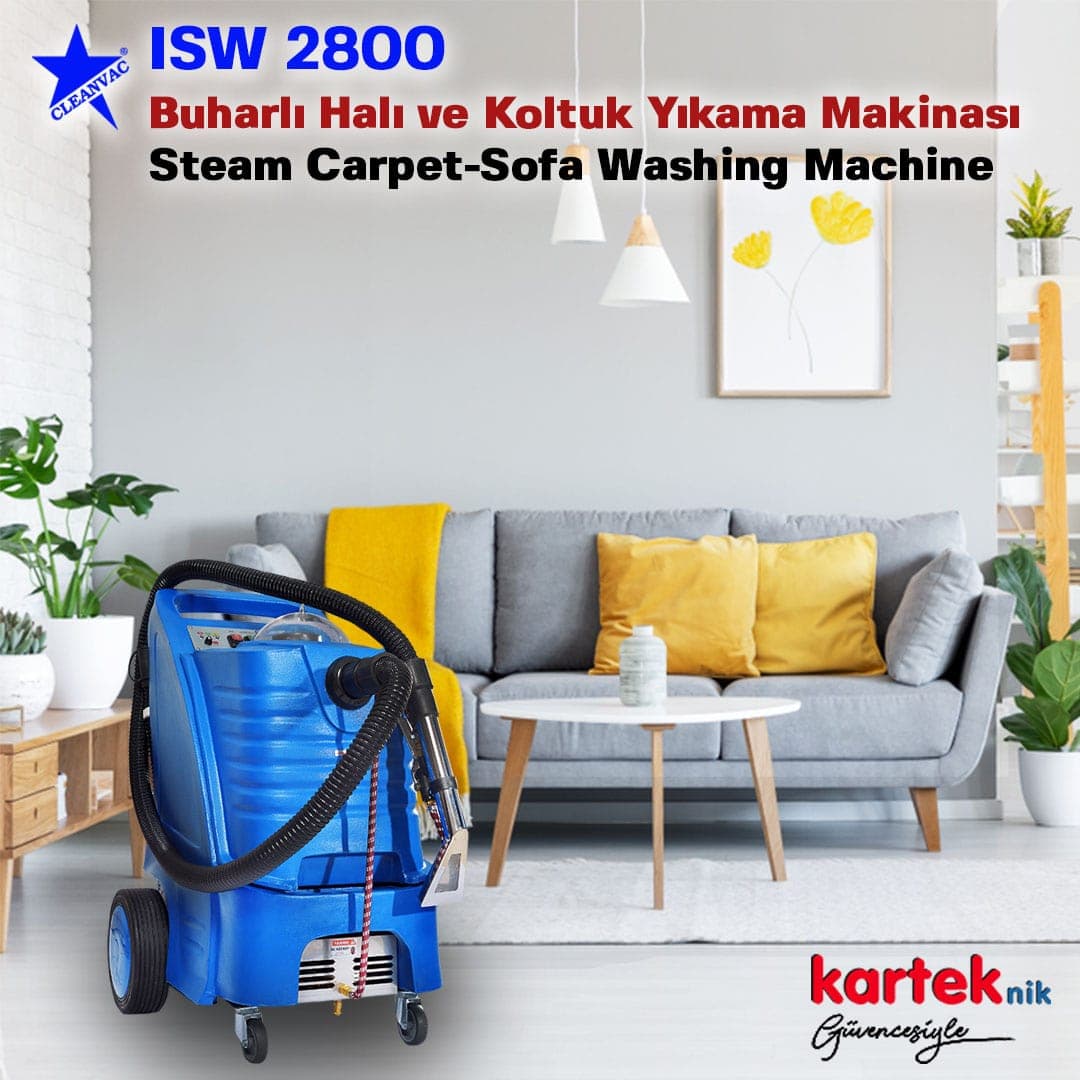 Cleanvac ISW 2800 Sicak Soğuk Sulu Hali Koltuk Yikama Makinasi